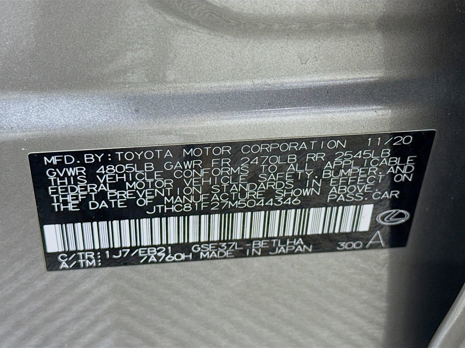 Used 2021 Lexus IS 300 300 w/ Comfort Package image 31