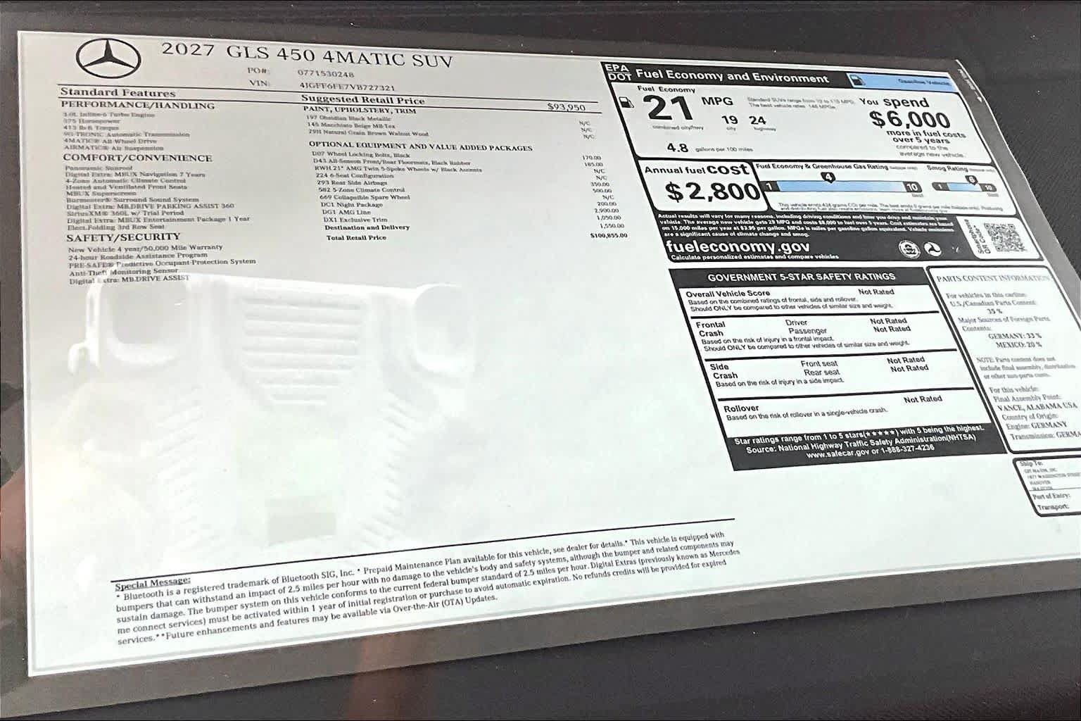 New 2027 Mercedes-Benz GLS 450 4MATIC image 19