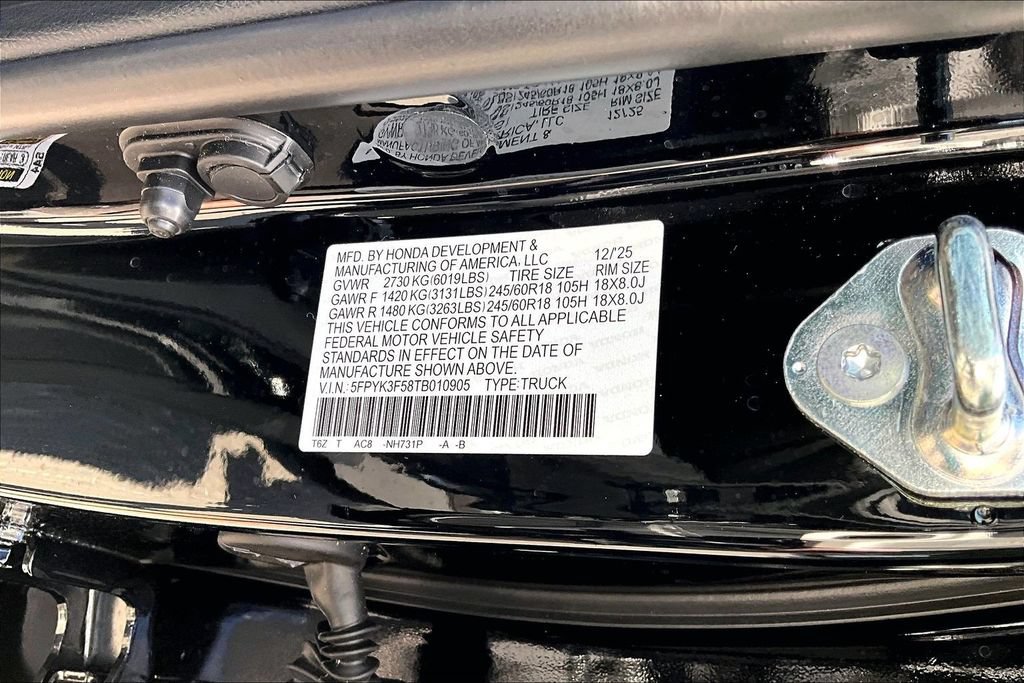 Used 2026 Honda Ridgeline RTL image 16