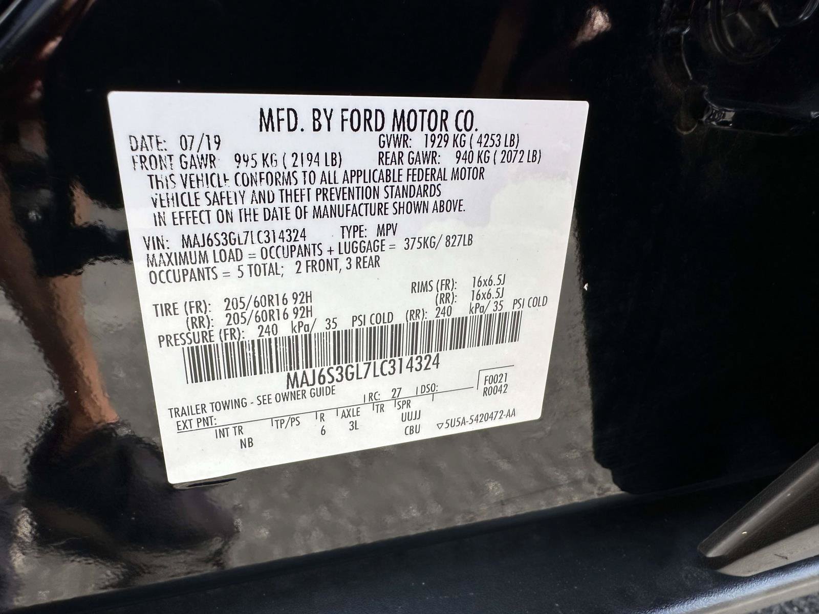 Used 2020 Ford EcoSport SE w/ SE Convenience Package AWD/4WD image 35