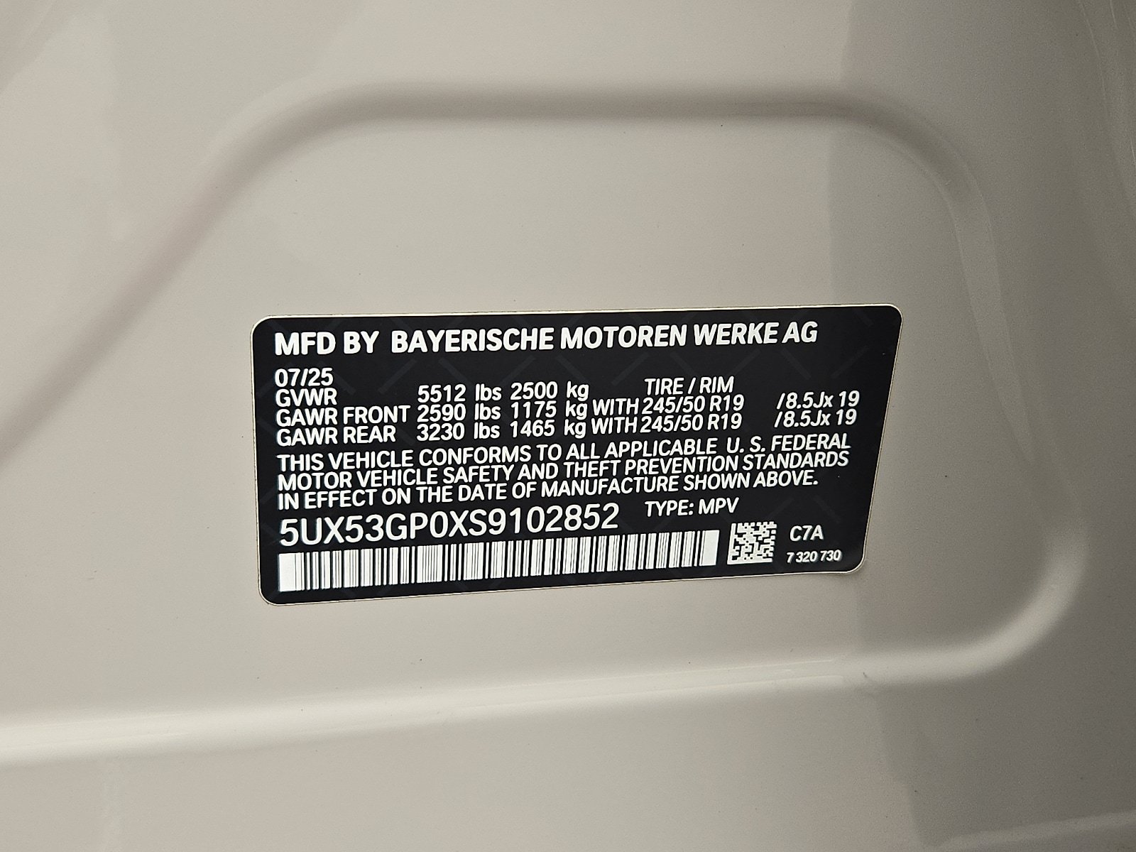 Used 2025 BMW X3 xDrive30i w/ Convenience Package AWD/4WD image 26