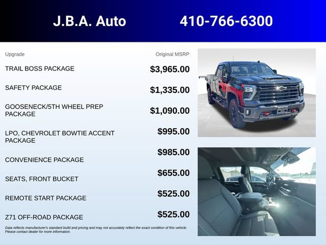 Certified 2025 Chevrolet Silverado 2500 LT w/ Trail Boss Package AWD/4WD image 5