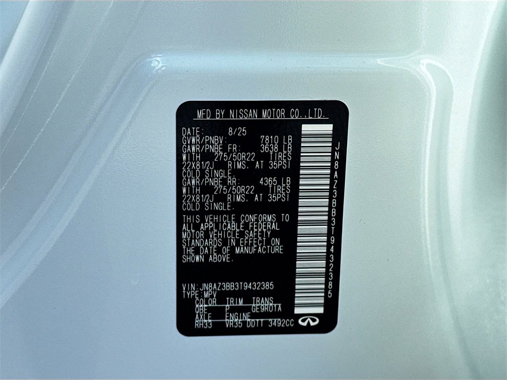 New 2026 INFINITI QX80 Luxe w/ Cargo Package image 35