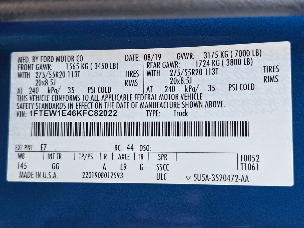 Used 2019 Ford F150 XL w/ Equipment Group 101A Mid AWD/4WD image 37