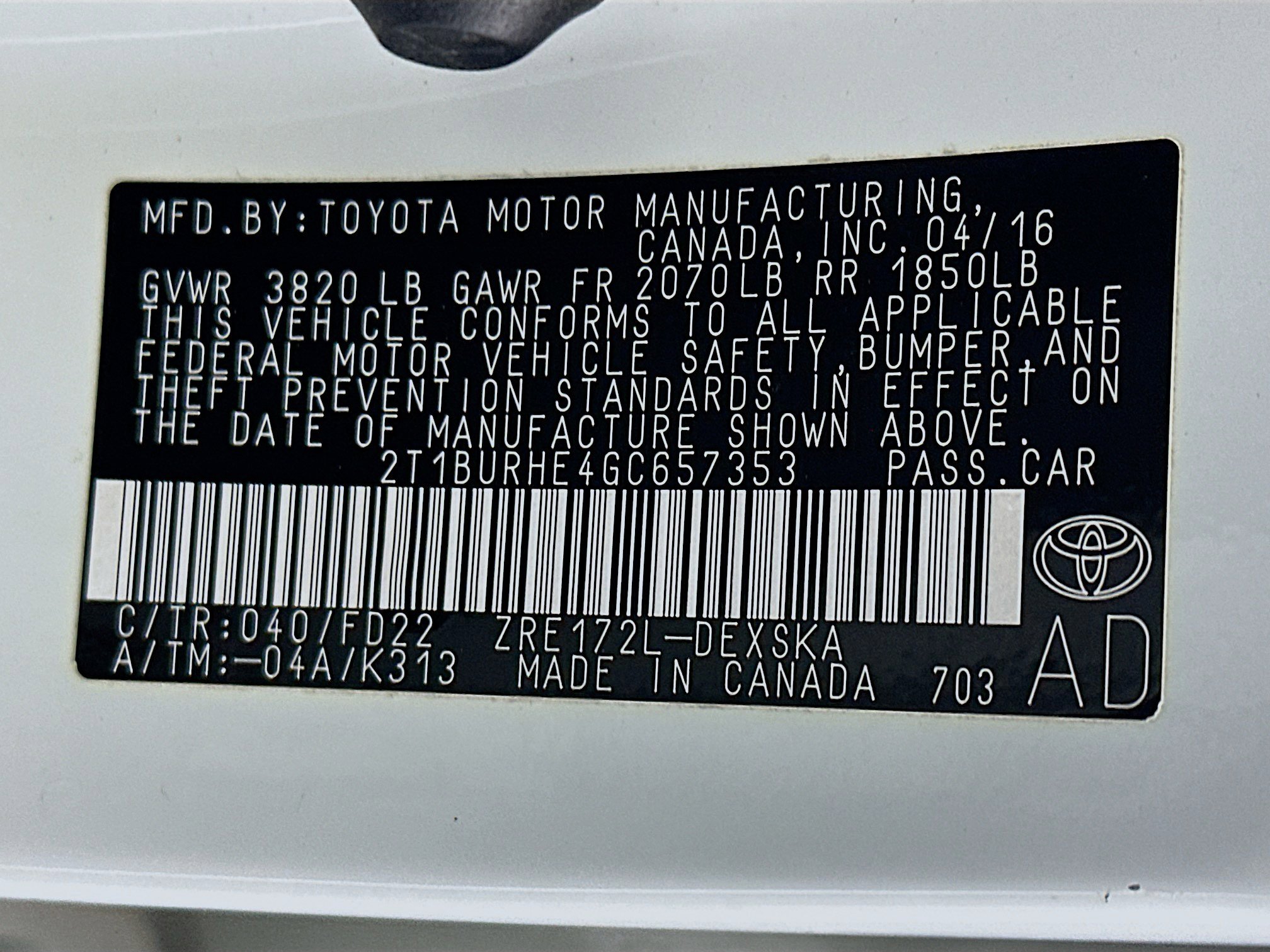 Used 2016 Toyota Corolla S image 12