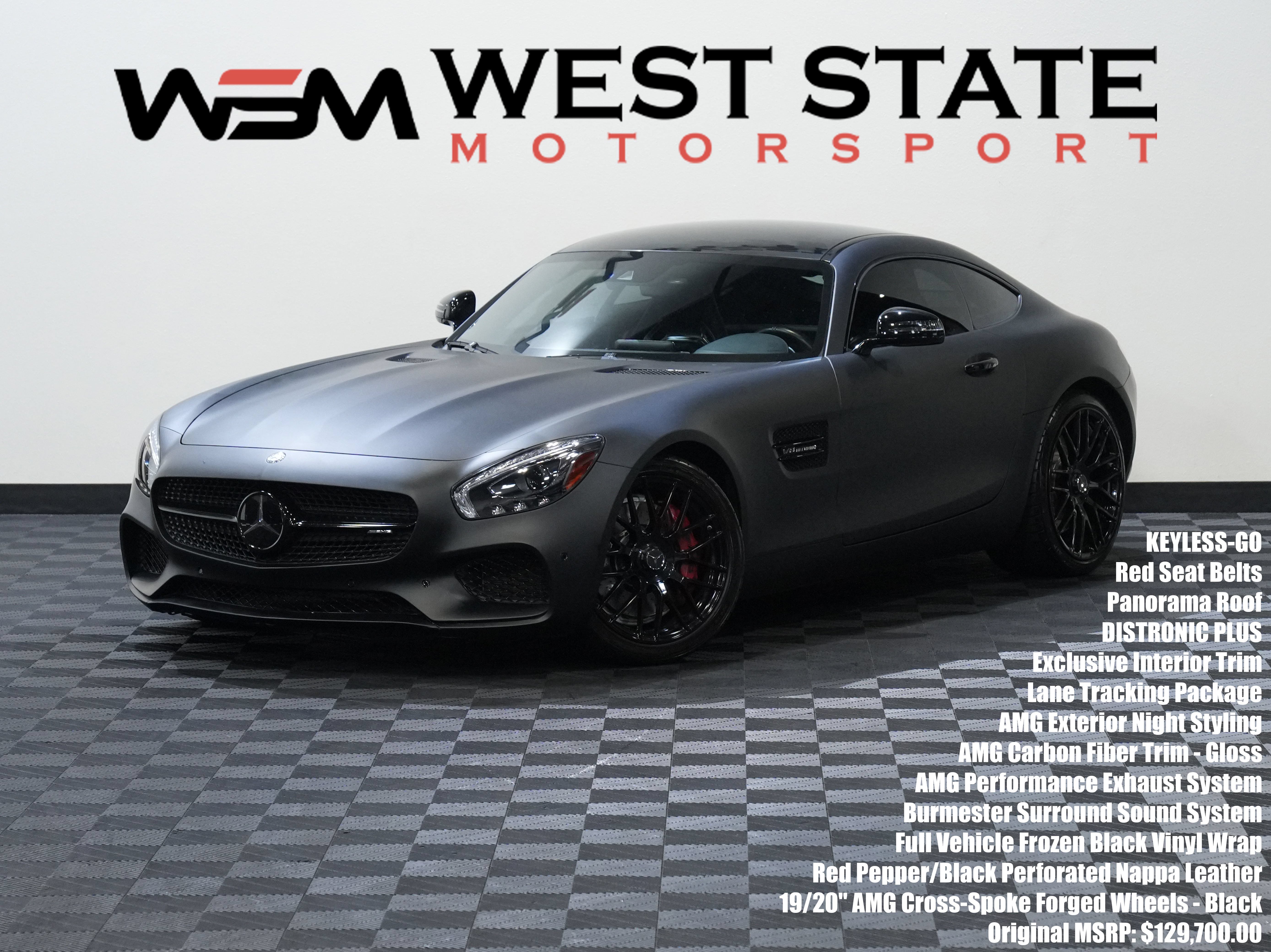 Used 2017 Mercedes-Benz AMG GT Coupe w/ Lane Tracking Package