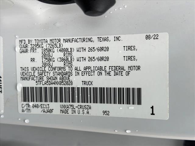 Used 2022 Toyota Tundra SR5 w/ TRD Sport Premium Package image 27