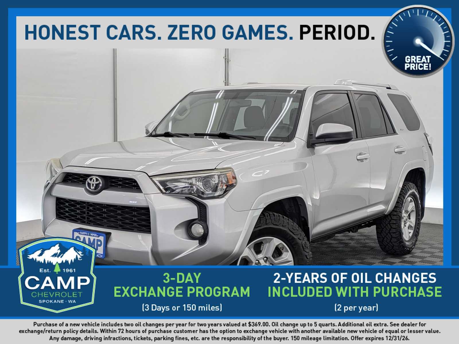 Used 2015 Toyota 4Runner SR5