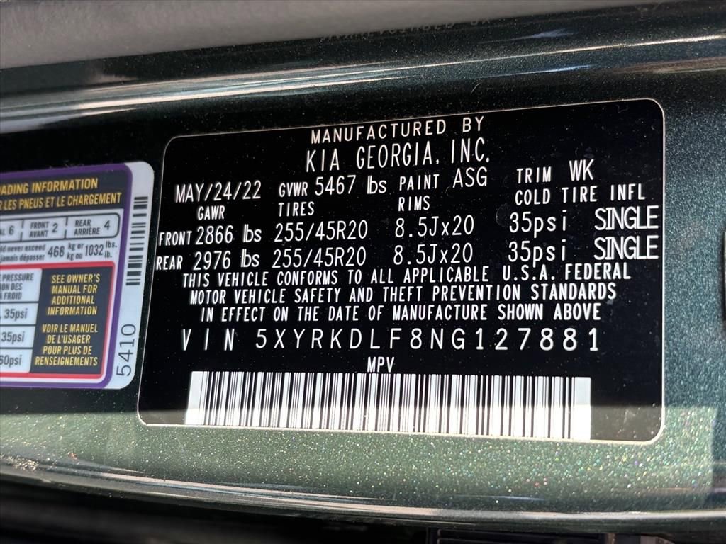 Used 2022 Kia Sorento SX Prestige w/ Rust Color Package AWD/4WD image 30