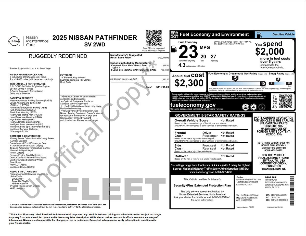 Used 2025 Nissan Pathfinder SV image 15