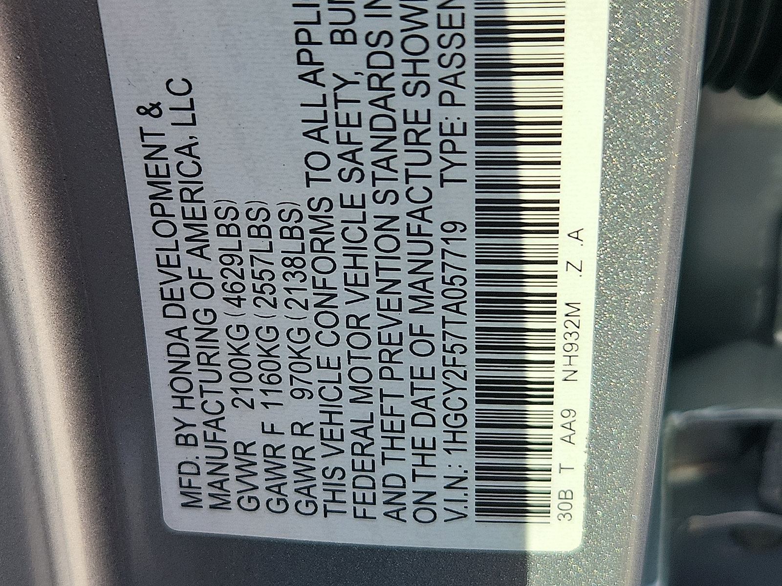 New 2026 Honda Accord Sport image 19
