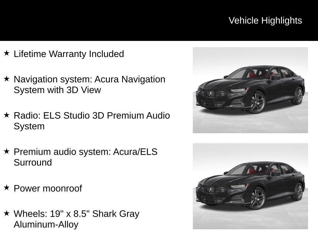 New 2025 Acura TLX SH-AWD w/ A-SPEC Pkg image 2
