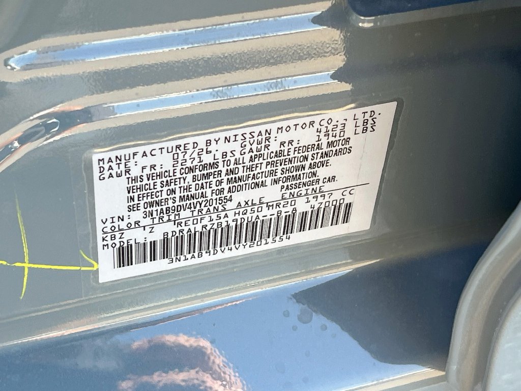New 2027 Nissan Sentra SR w/ Floor Mat Package FWD image 28