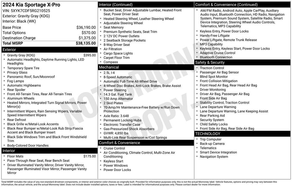 Certified 2024 Kia Sportage X-Pro image 8