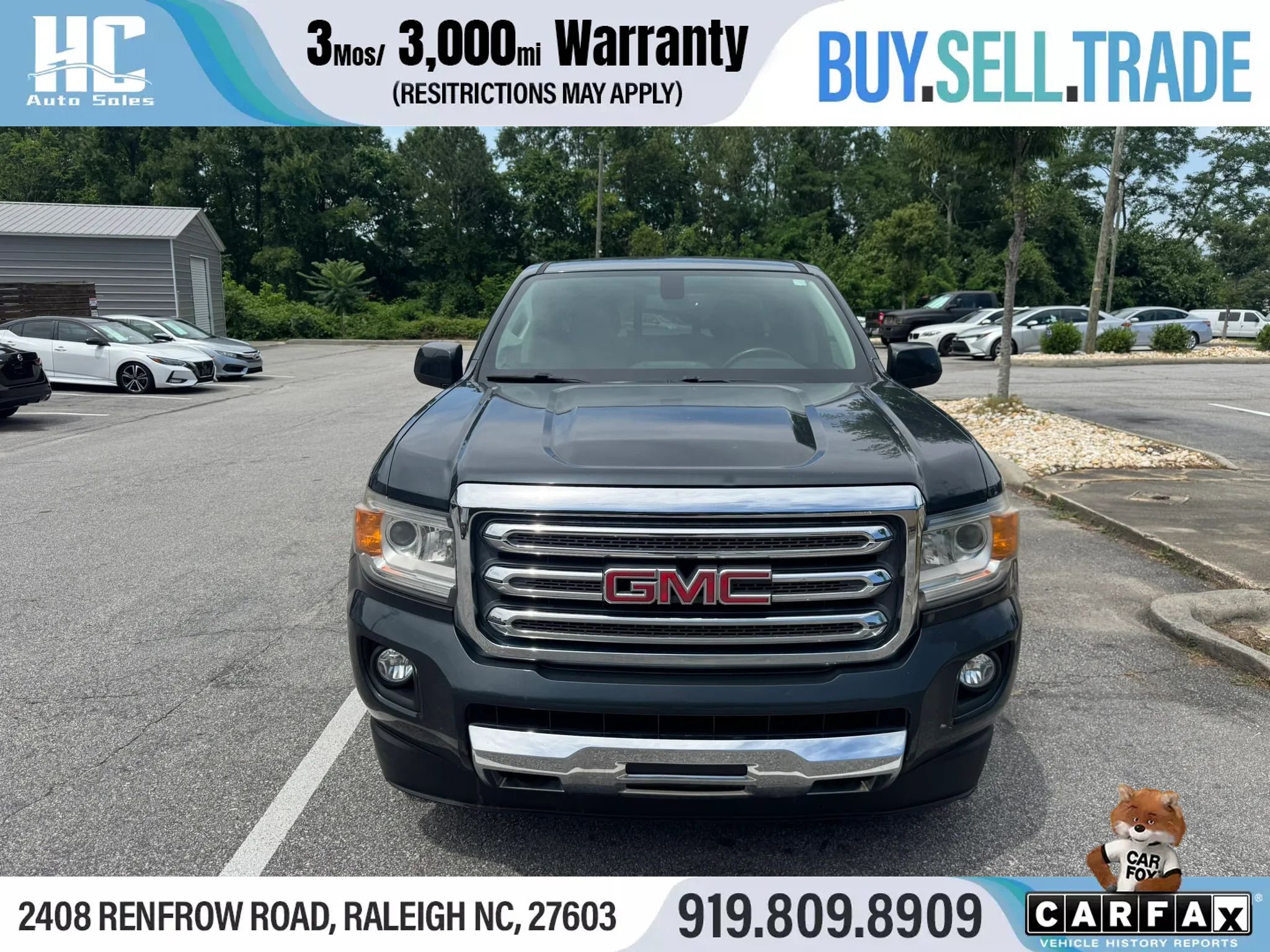 Used 2017 GMC Canyon SLE w/ All Terrain Package AWD/4WD image 9