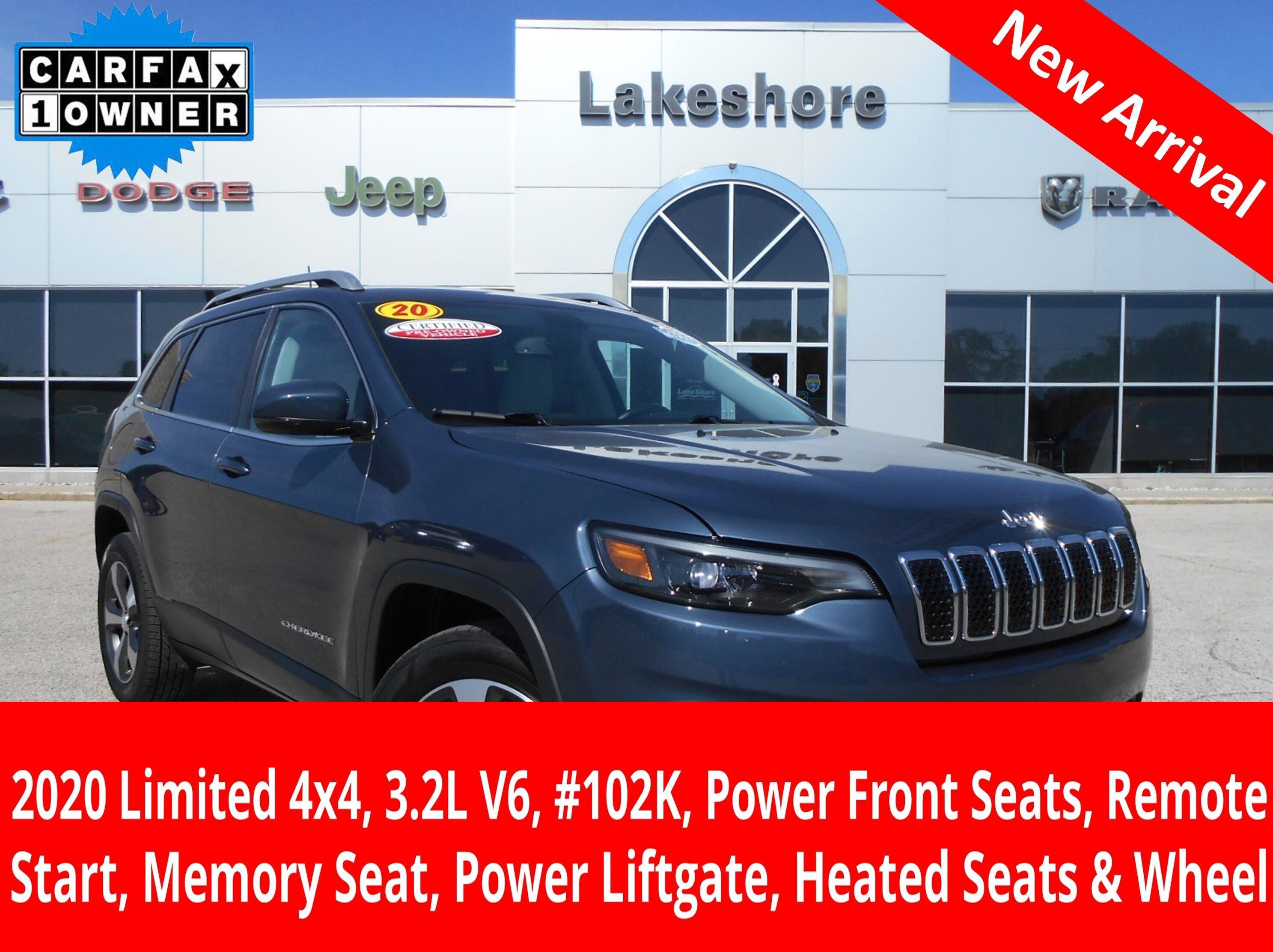 Certified 2020 Jeep Cherokee Limited