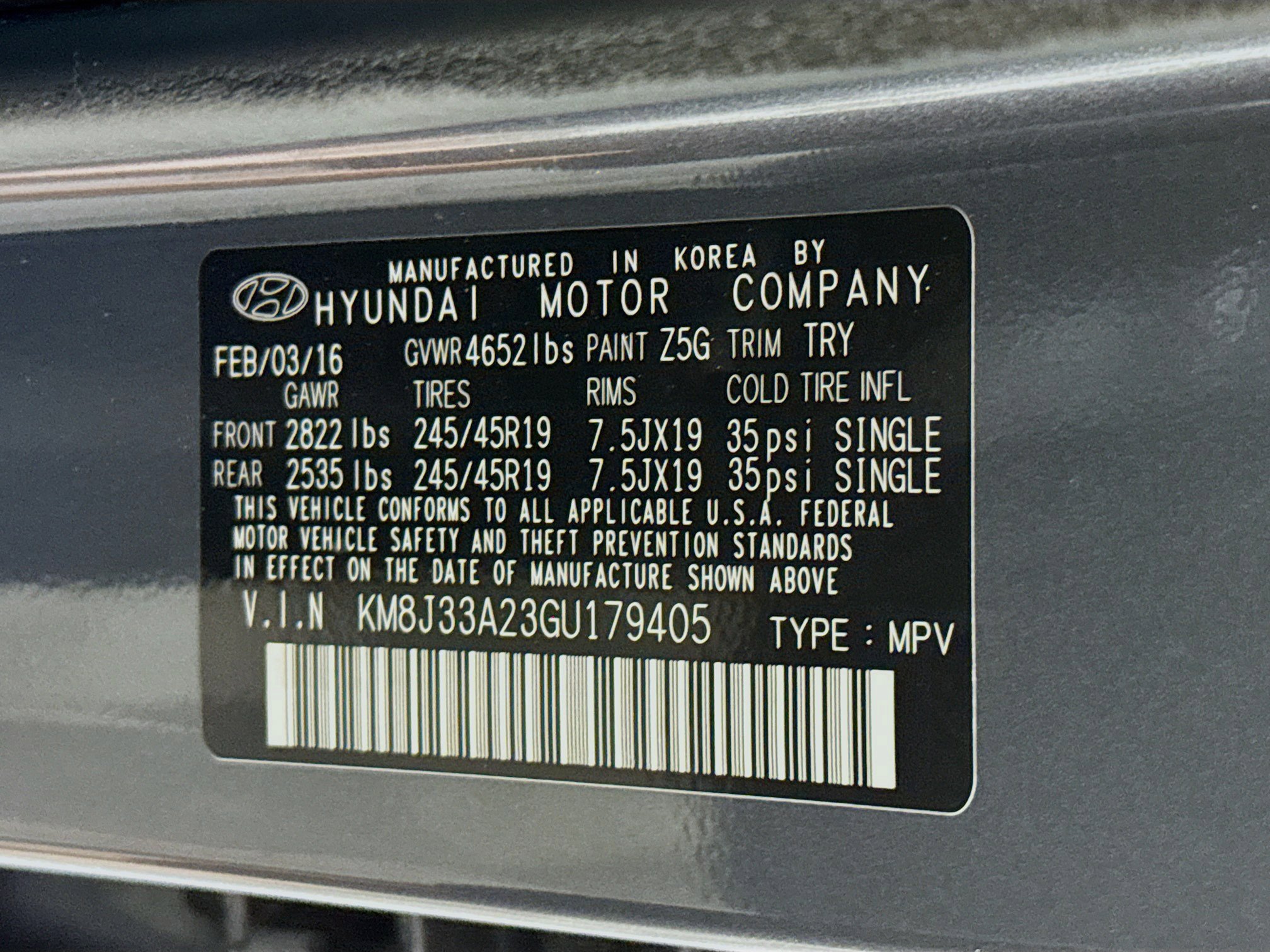 Used 2016 Hyundai Tucson Limited w/ Option Group 03 image 39