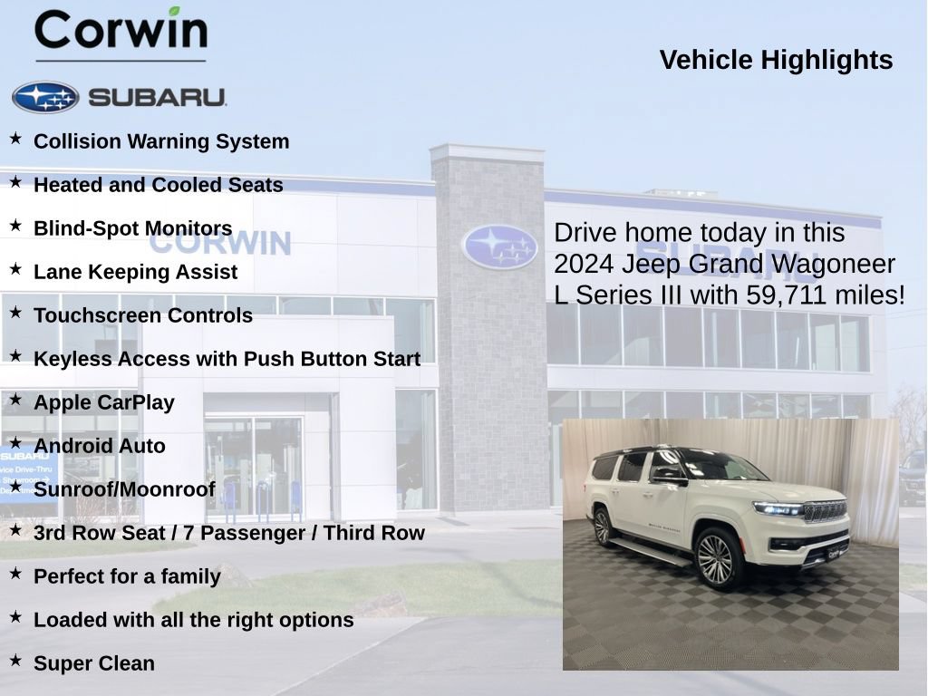 Used 2024 Jeep Grand Wagoneer L Series III AWD/4WD image 6