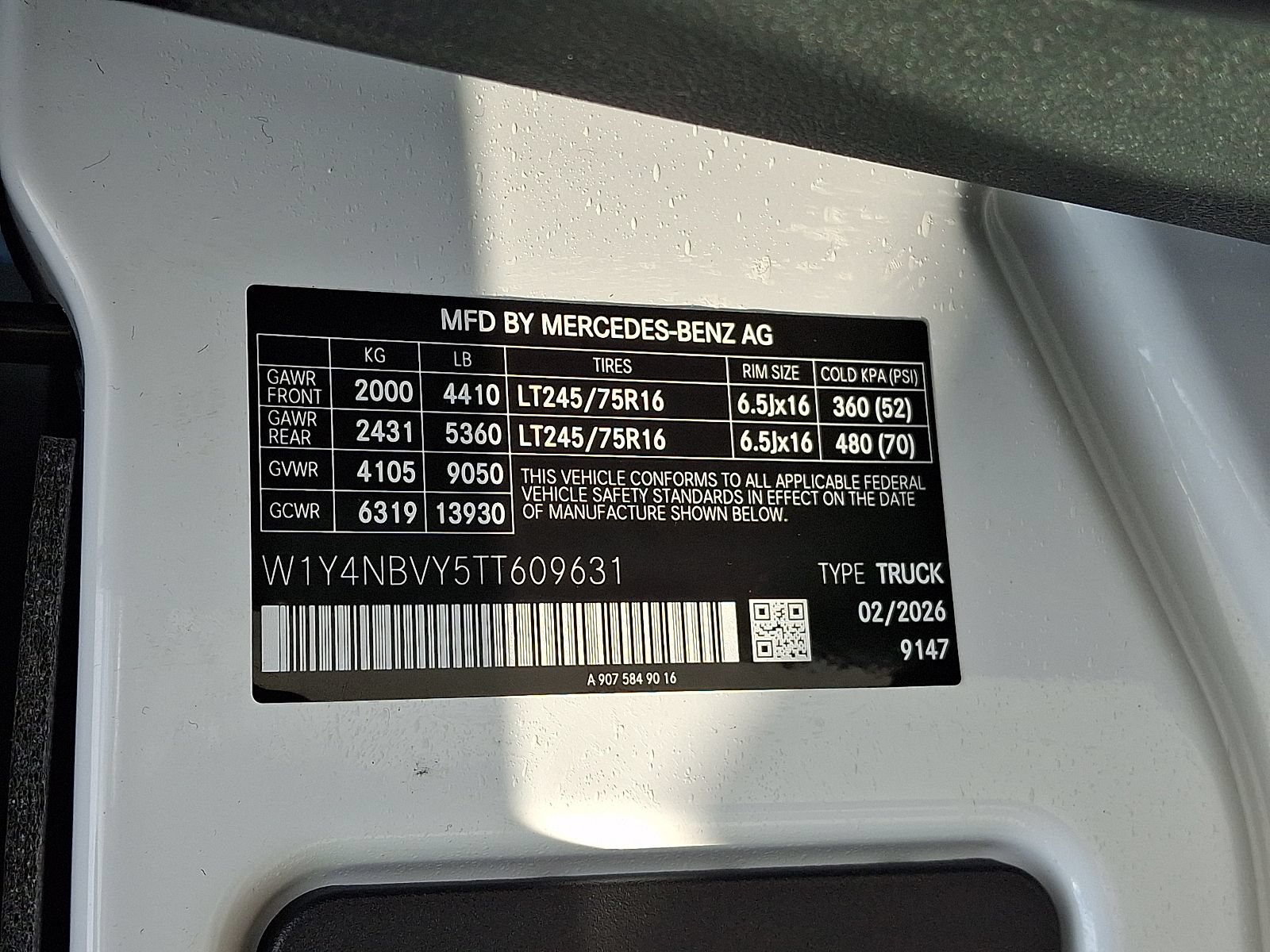 New 2026 Mercedes-Benz Sprinter 2500 image 17