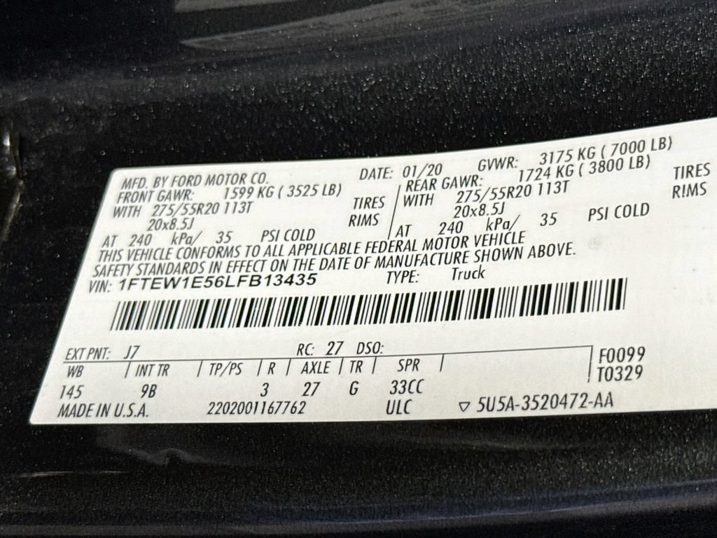Used 2020 Ford F150 Platinum w/ Equipment Group 701A Luxury AWD/4WD image 35
