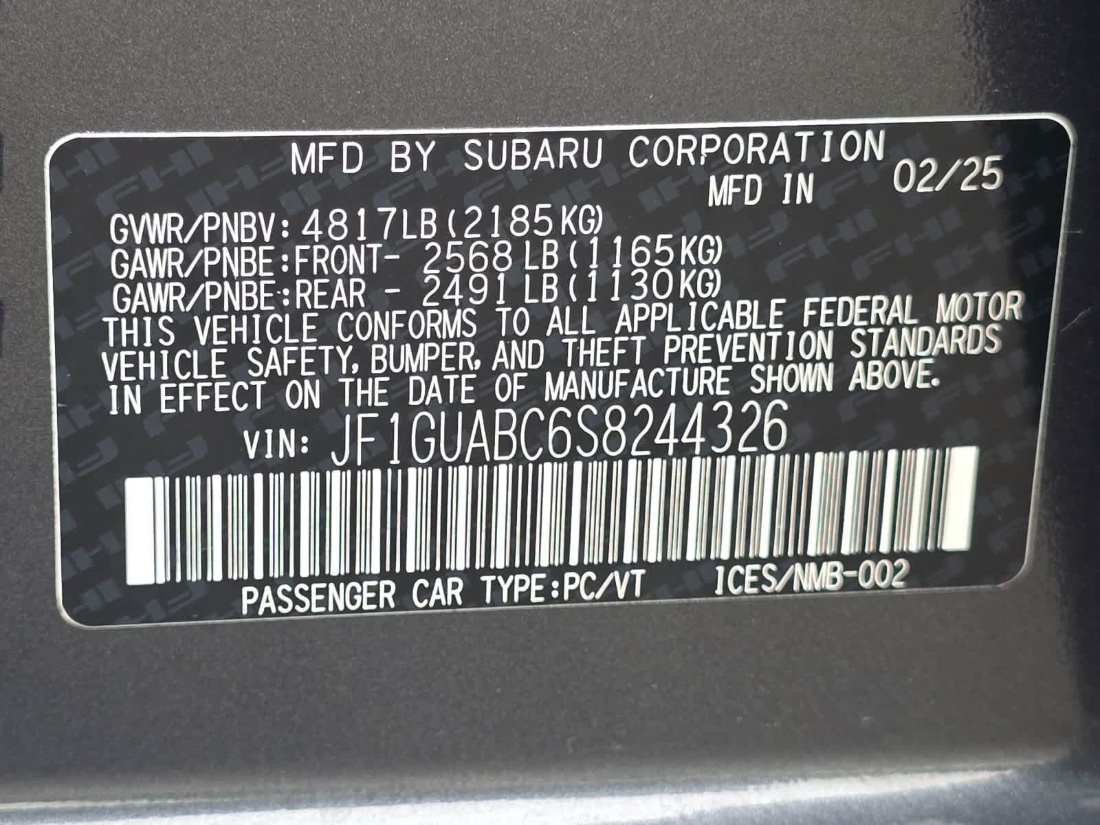 Certified 2025 Subaru Impreza 2.0i AWD/4WD image 30