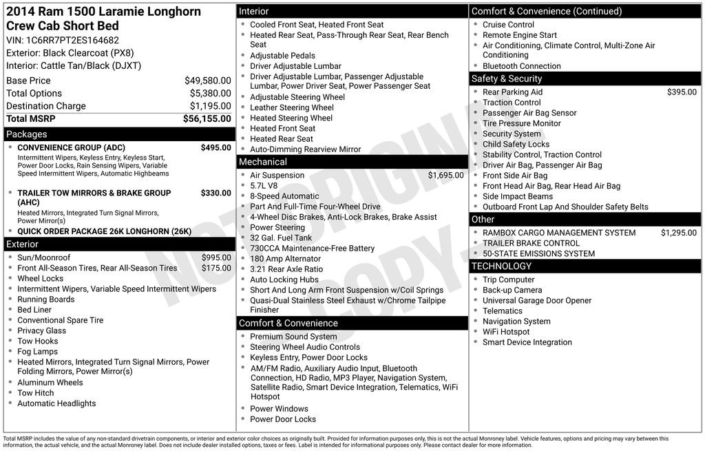 Used 2014 RAM 1500 Laramie Longhorn w/ Convenience Group image 6