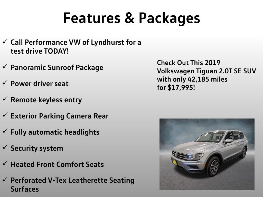 Used 2019 Volkswagen Tiguan SE w/ Panoramic Sunroof Package image 4