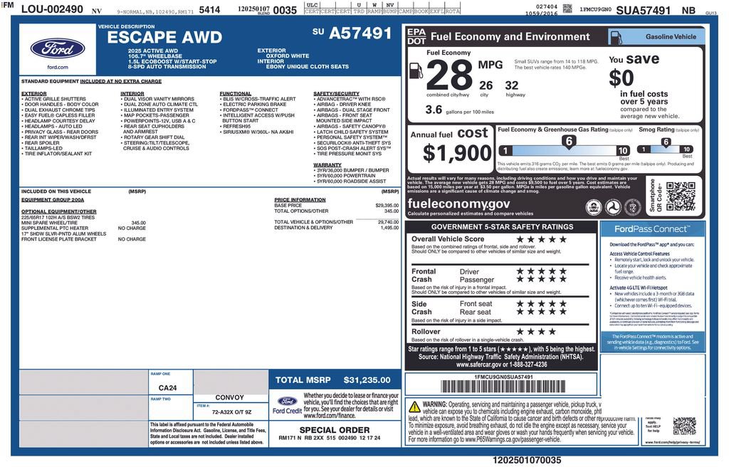 Used 2025 Ford Escape Active AWD/4WD image 26