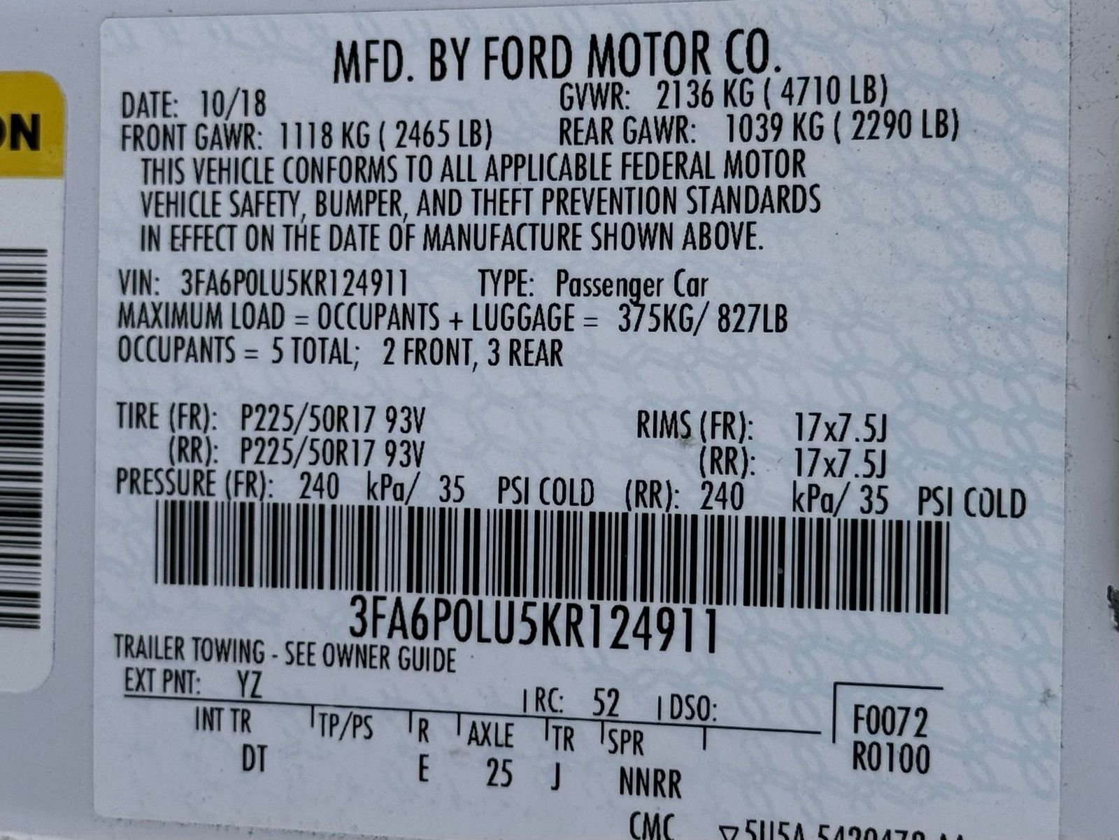 Used 2019 Ford Fusion SE FWD image 40