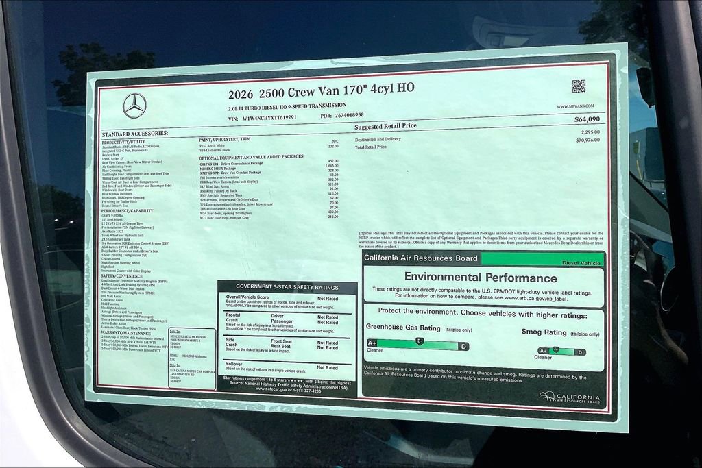New 2026 Mercedes-Benz Sprinter 2500 image 13
