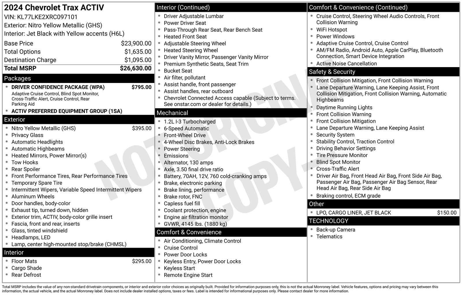 Used 2024 Chevrolet Trax ACTIV w/ Driver Confidence Package image 4