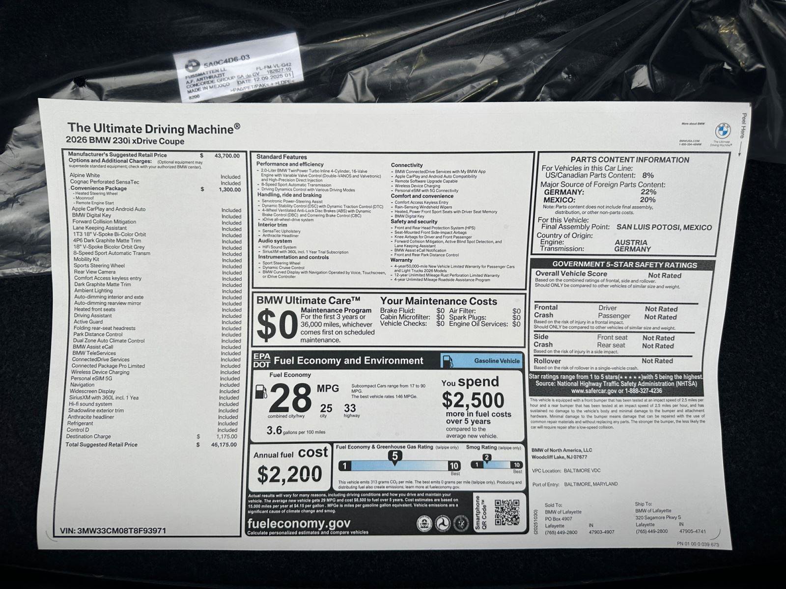 New 2026 BMW 230i xDrive Coupe w/ Convenience Package image 20