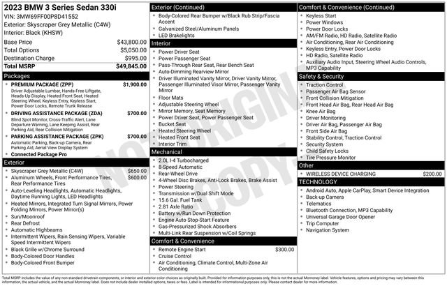 Used 2023 BMW 330i Sedan image 49