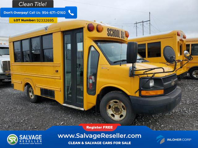 Used 2012 Chevrolet Express 3500 w/ School Bus Package