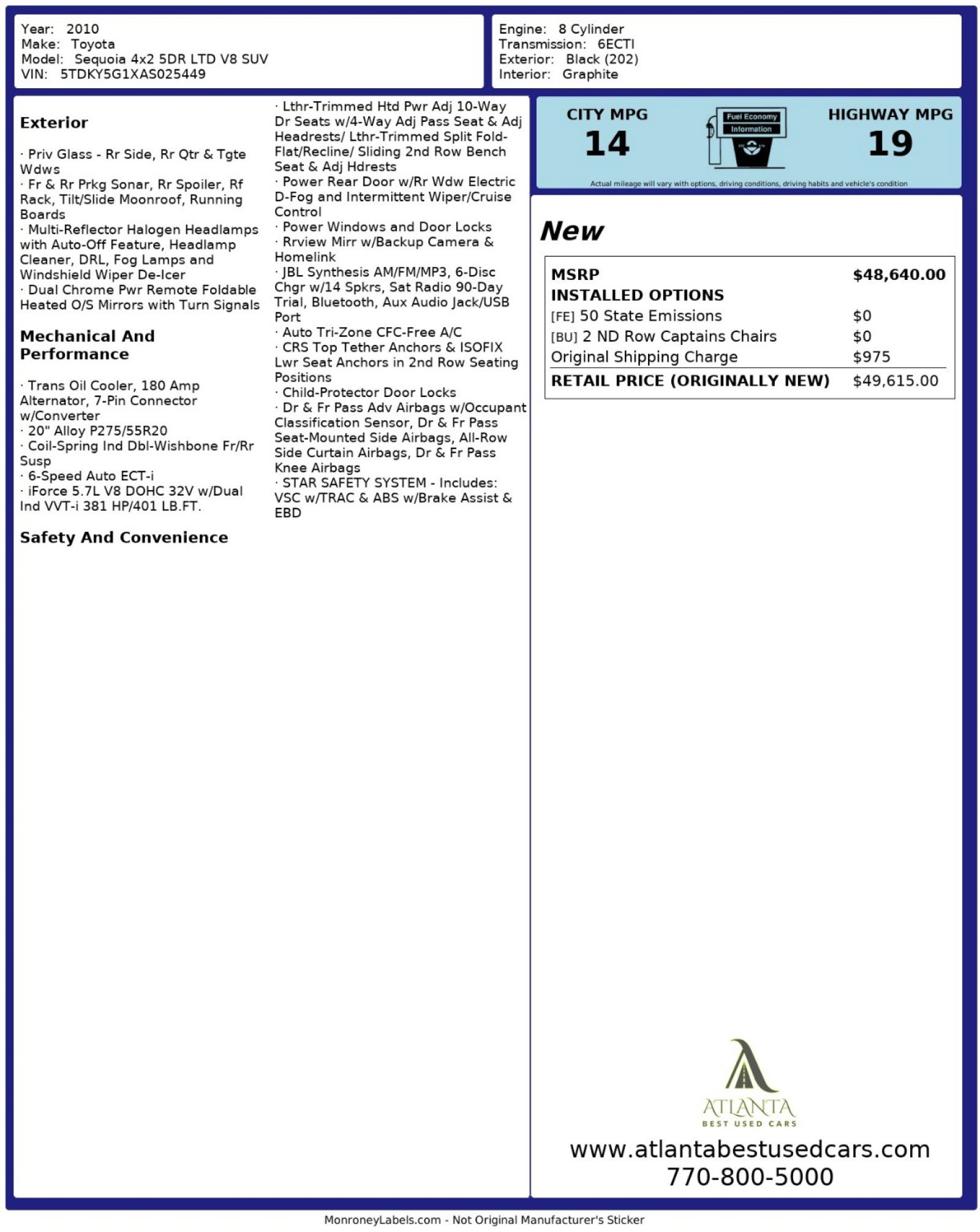 Used 2010 Toyota Sequoia Limited image 51