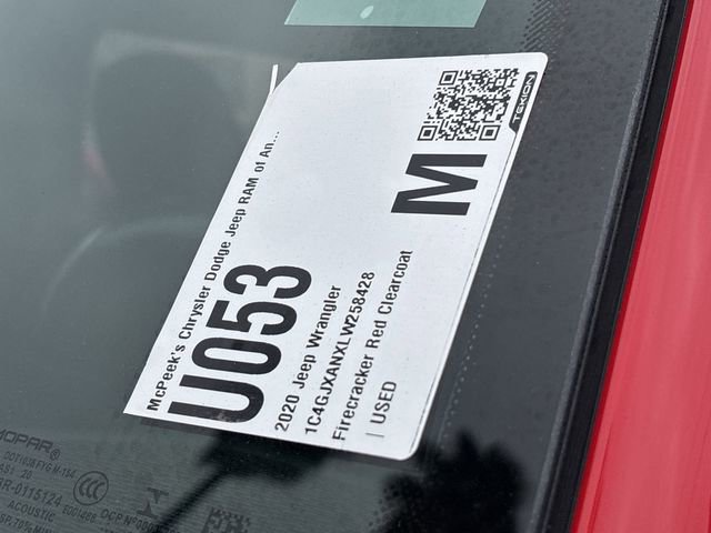 Certified 2020 Jeep Wrangler Sport AWD/4WD image 33