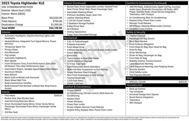 Used 2023 Toyota Highlander XLE image 5