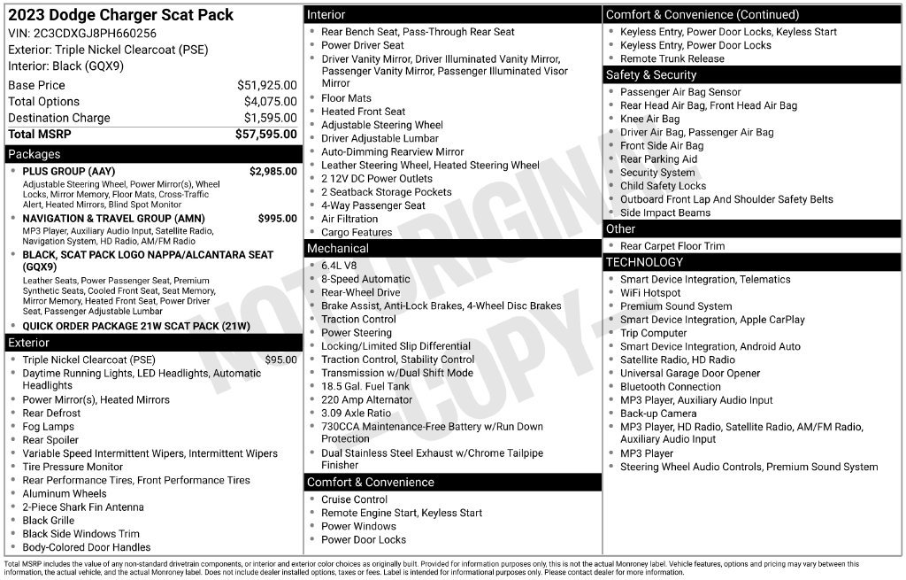 Used 2023 Dodge Charger Scat Pack w/ Plus Group RWD image 33