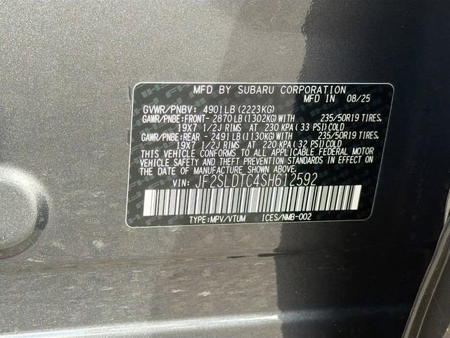 New 2025 Subaru Forester Touring image 37
