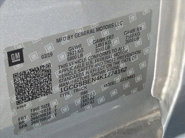 Used 2019 Chevrolet Colorado W/T w/ WT Convenience Package image 12