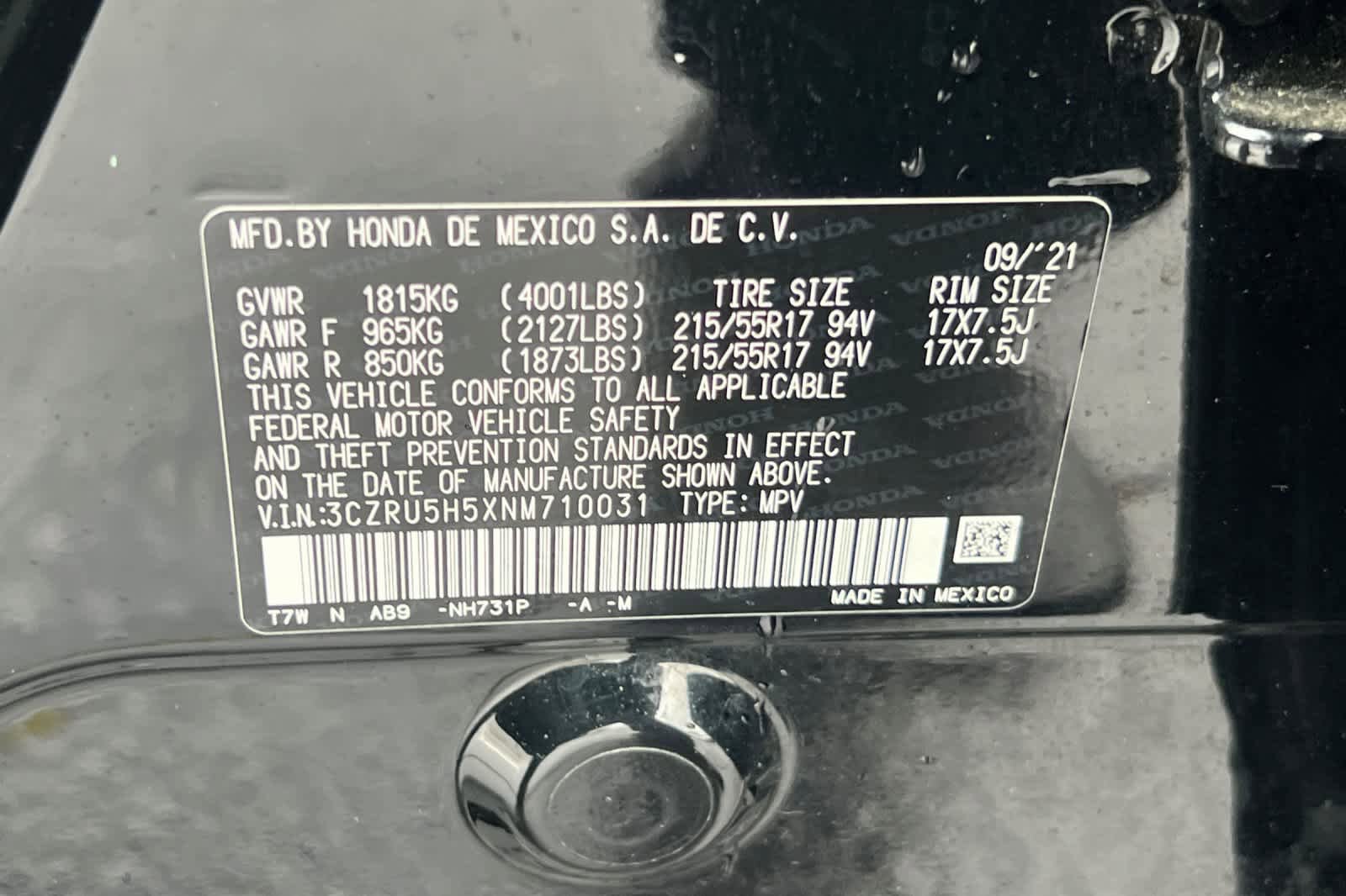 Used 2022 Honda HR-V EX image 33