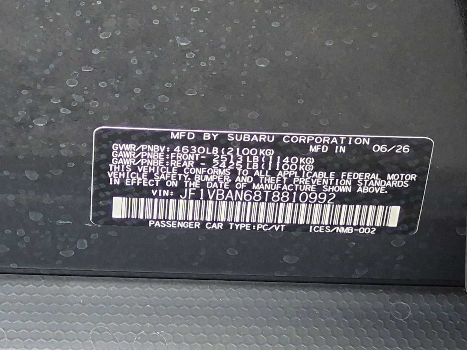 New 2026 Subaru WRX Limited AWD/4WD image 33