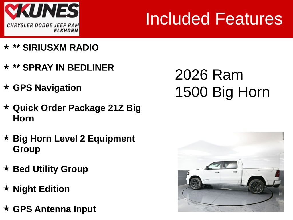 New 2026 RAM 1500 Big Horn image 3