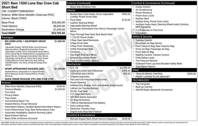 Used 2021 RAM 1500 Lone Star AWD/4WD image 2