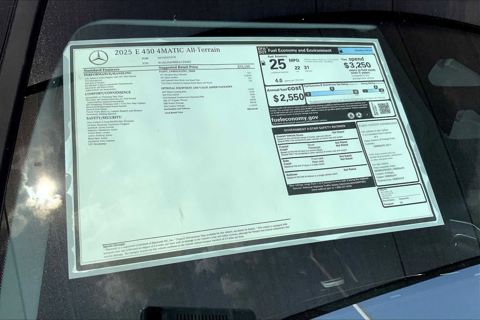 New 2025 Mercedes-Benz E 450 4MATIC All-Terrain Wagon image 22