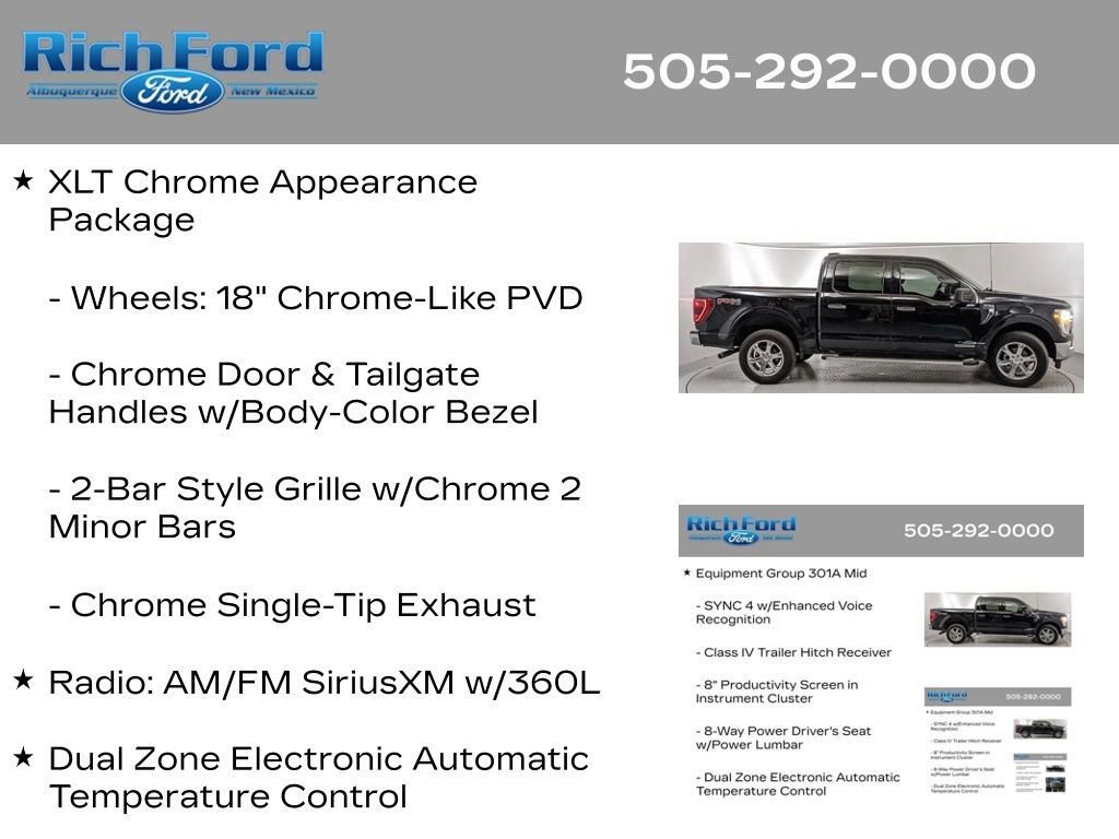 Certified 2023 Ford F150 XLT w/ Equipment Group 301A Mid AWD/4WD image 48