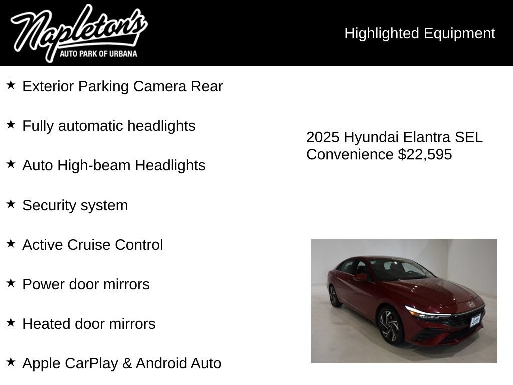 Used 2025 Hyundai Elantra SEL FWD image 17