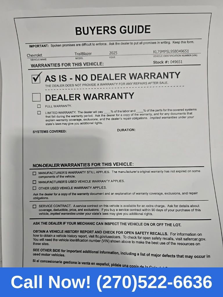 Used 2025 Chevrolet TrailBlazer LT image 32