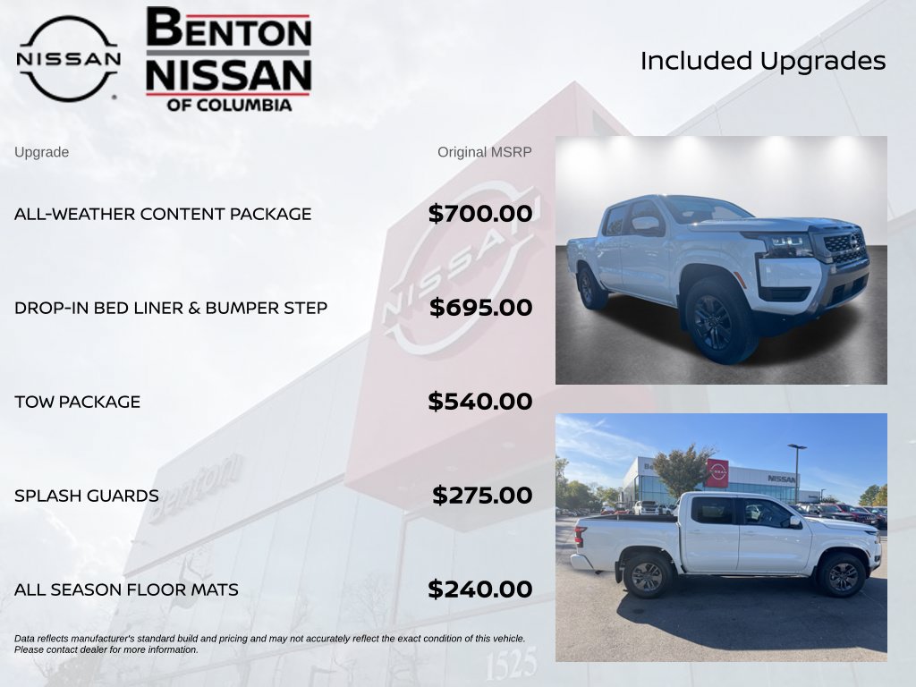 New 2026 Nissan Frontier SV w/ All-Weather Content Package AWD/4WD image 7