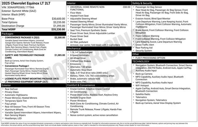 Used 2025 Chevrolet Equinox LT w/ Convenience Package II AWD/4WD image 28